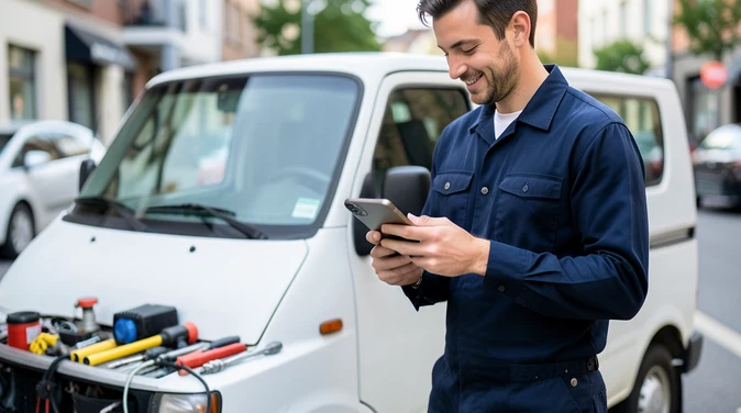 Small business owner plumber