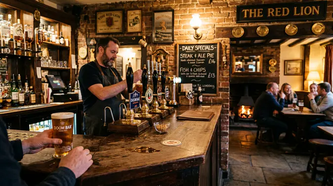 London pub interior