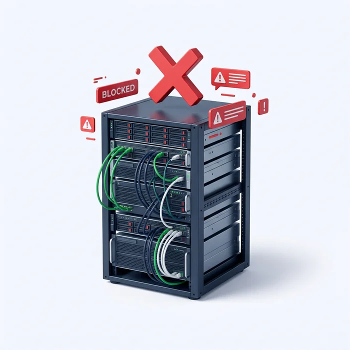 Regular VPN server rack