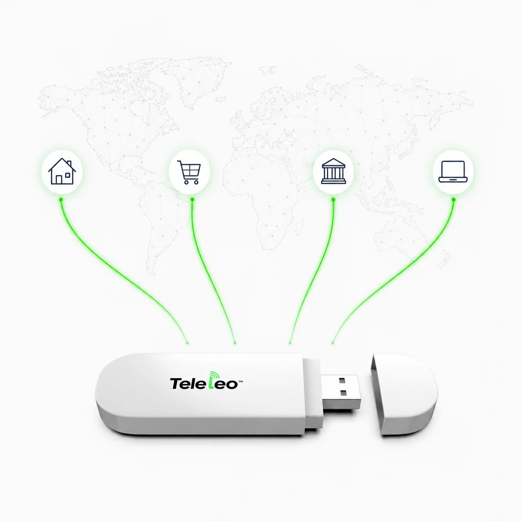 Teleleo modem connecting your home number to the world